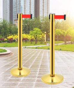 CỘT CHẮN INOX DÂY KÉO VÀNG DÂY 2M - INIC13